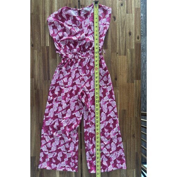 Tea Collection Ruffle Sleeve Jumpsuit +Zara Floral Jumpsuit GIRL SIZE 8 Preppy - Picture 15 of 16